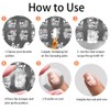 PH PandaHall 3 Pieces Nail Stamping Plate with Flower Skull