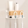 ZHIZHOUNEY Moderns Wall Hanging Electric Toothbrush Holder Solid Wood and