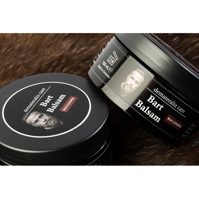 Demateraliz care Beard Balm with Macadamia, 100 ml