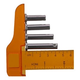 Clevis Pins 12Pcs 304 Stainless Steel Smooth 20/25/30/35/40/45/50/55/60mm Flat Head M8 Single Hole Clevis Pins