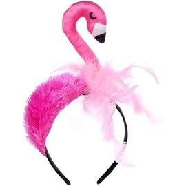 Capaneus Flamingo Costume Women's Headband Flamingo Tutu Skirt Pink Accessory Flamingo Tropical Costume for Adults Women Hawaiian Party Carnival Summer Party