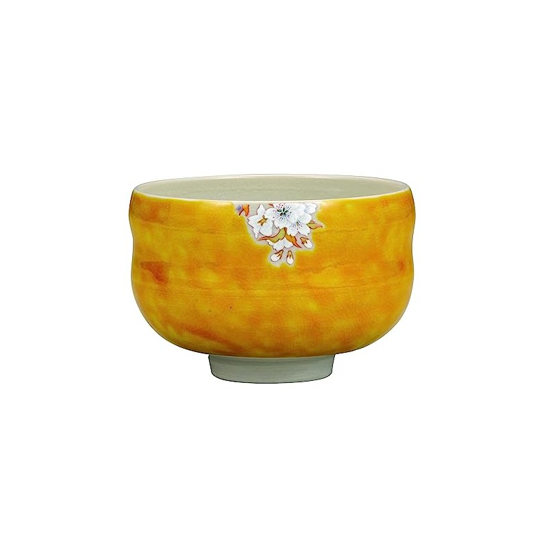 Nakamaru K8-797 Kutani Ware Matcha Bowl Yoshidayama Cherry Blossoms and