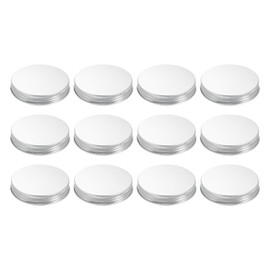 sourcing map 12pcs Canning Lids 68mm Replacement Mason Jar Lids Aluminum Airtight Covers Leak-proof Reusable Covers for Home Office