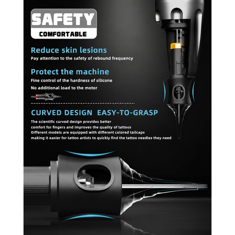 Poseidon Wireless Tattoo Gun Kit 7 Strokes 2300mAh Battery LED