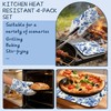 Heat Resistant Pot Holders and Oven Mitts,Retro Birds Extra Long