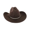 Cody James Unisex Ramrod 3X Felt Cowboy Hat Chocolate 7