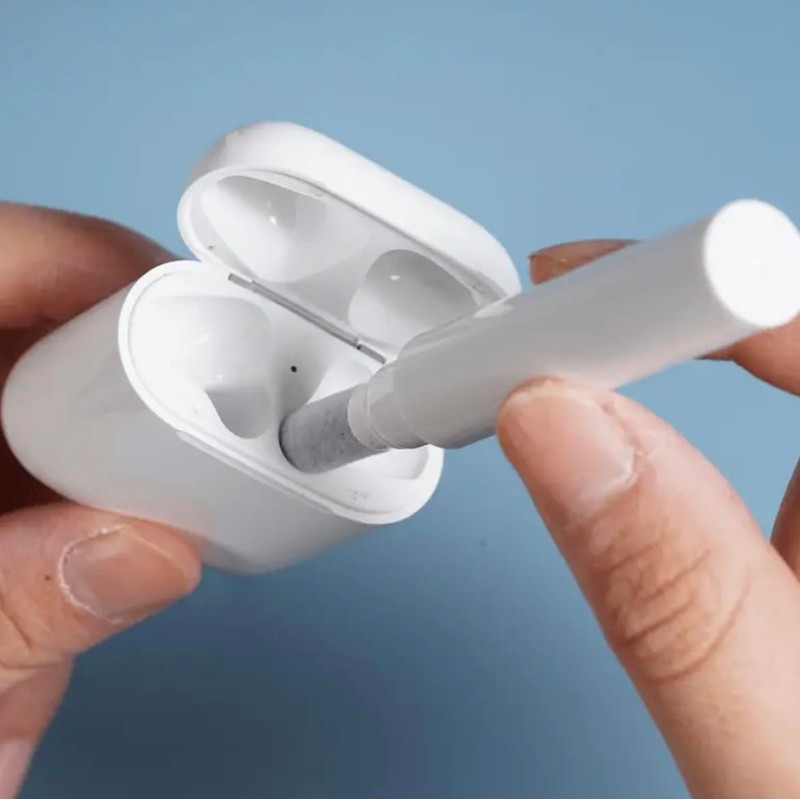 Cleaning Kit/Tool for AirPods and Earbuds, 3-in-1 with Sponge, Brush