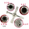 Daycount® Multi-Model 10 in 1 Universal Cross Key Plumber Keys