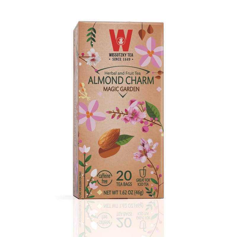 Wissotzky Almond Charm Tea Bags (4 Pack - 20 bags