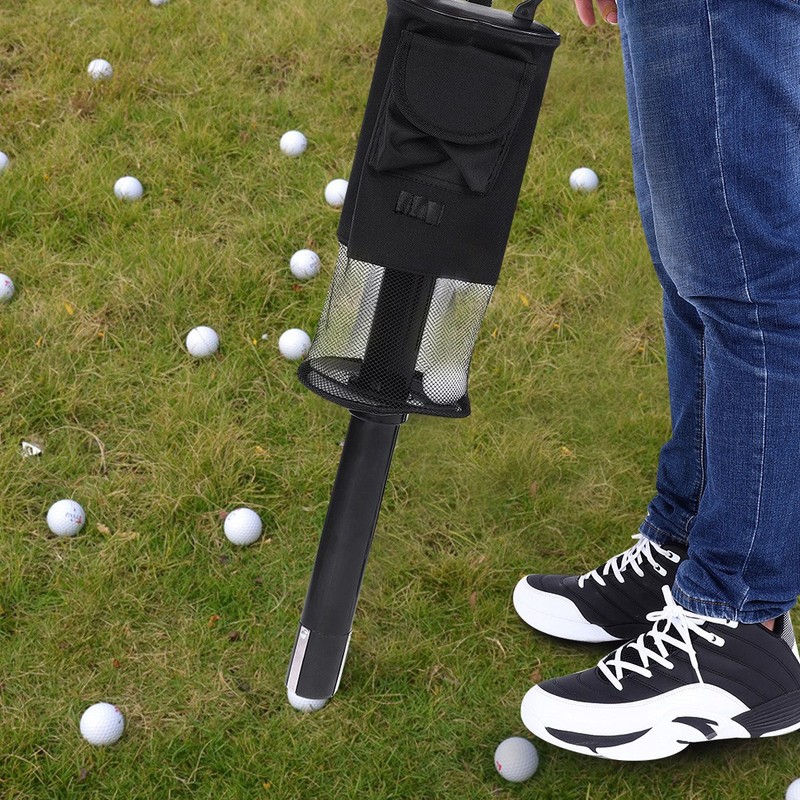 Portable Golf Ball Picker Pick ups Retrievers Pocket Storage Bag
