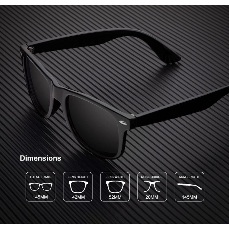 KALIYADI Polarized Sunglasses for Men and Women Matte Finish Sun