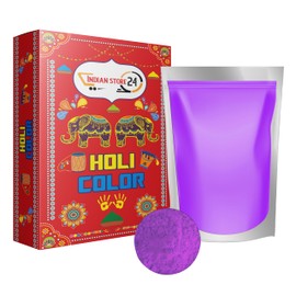 Holi Gulal Powder Water Soluble Natural Festival Photo Shooting Rangoli Colours Rainbow Powder Holy Colour Bag Glitter Colour Powder Photos (Purple_700g)
