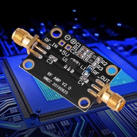 Akozon RF Amplifier Module, 21DB Wideband LNA Amplifier 0.01-4GHZ for HAM Radio RTL SDR LNA Low Noise Amplifier Module