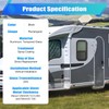 Jiabailie RV Window,Vertical RV Windows,12" W x 22" H Tinted