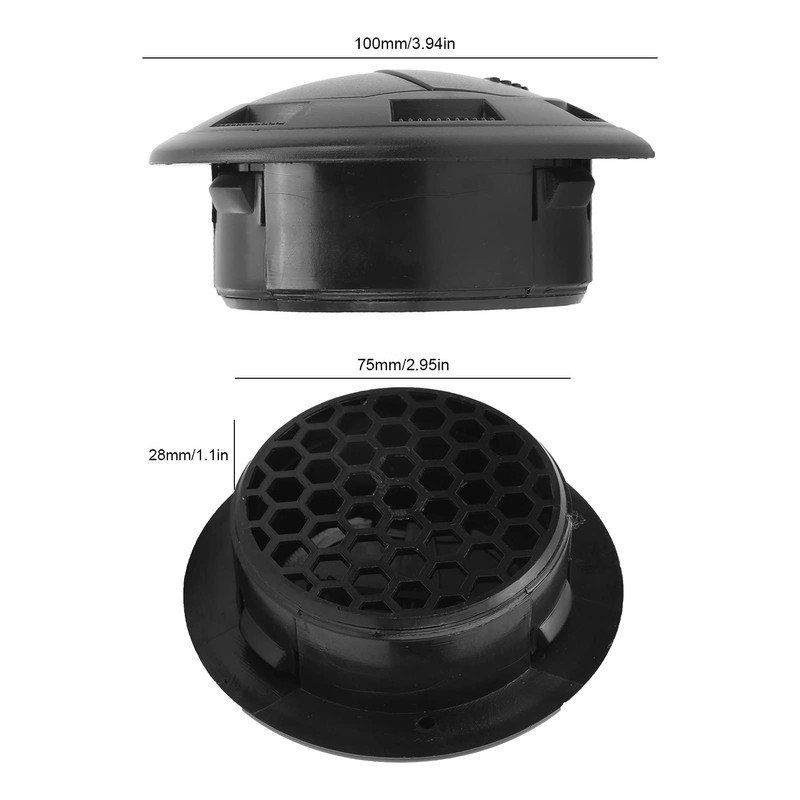 MUNEFE Air Conditioning Outlet, Car Vent Extender, Dashboard Air Outlet,