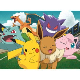 Ravensburger Puzzle 12000441 - The Pokémon in the Stadium - 500 Pieces Puzzle for Adults and Children from 12 Years, Pokémon Puzzle, Pokémon Gifts