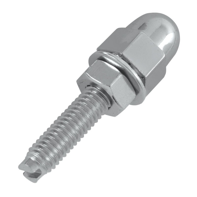 GG Grand General 50511 Chrome Acorn Nut Set- Bulk Pack