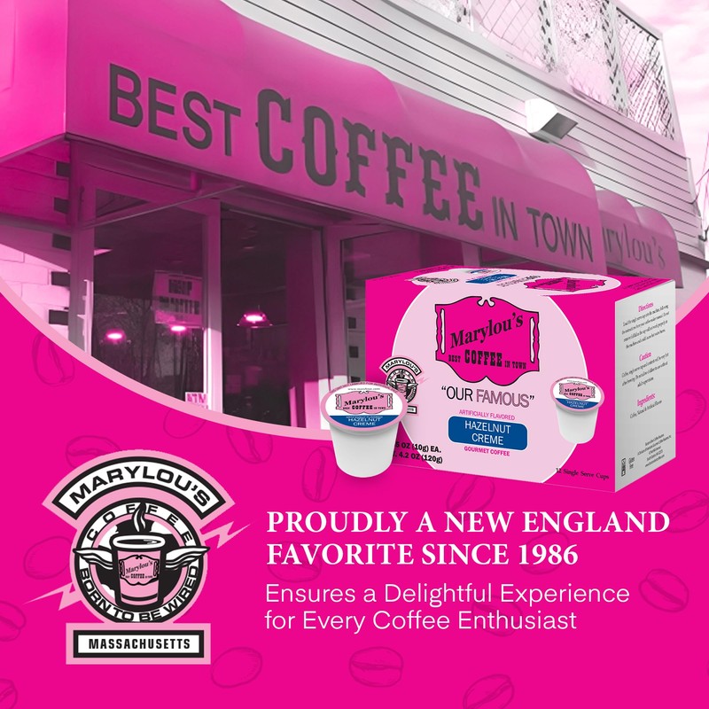 Marylou's Marylou’s Coffee – Hazelnut Creme Flavored Gourmet Coffee –