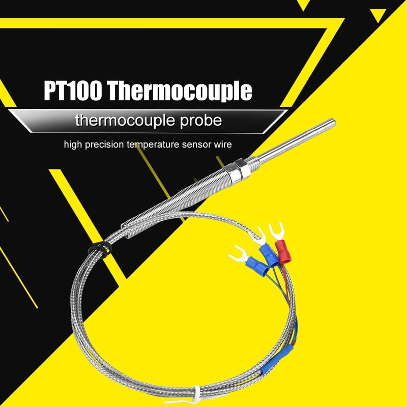 Hilitand Thermocouple, M8 Thread PT100 Platinum Resistor, Thermocouple Probe Temperature
