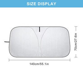 Sonnenschutz Auto Frontscheibe, Auto Frontscheibe, Faltbarer Sonnenschirm Auto, Sonnenschutz für die Windschutzscheibe, Frontscheibenabdeckung Auto, Blockiert UV-Strahlen Sonnenblende Schutz