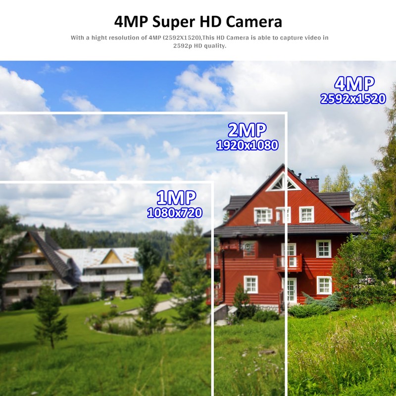 MWRCTV 4MP 2560 * 1440 POE 3.6mm Lens IP Security