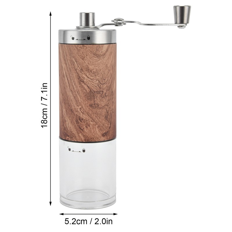 Coffee Grinder Adjustable Thickness Ergonomic Handle Portable Manual Coffee Grinder