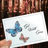 Get Well Soon Cards Bulk Greeting Card Set (Butterflies) 18