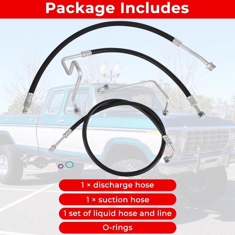 AUTOVIC A/C Hoses Lines Set for Ford F-100 F-150 1976