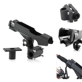 Rod Holder for Boat Kayak, Multifunctional Fishing Rod Holder Rotatable, Fishing Rod Holder Stable 360 Degree Rotatable and Easy to Set