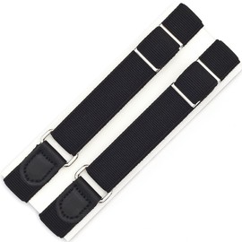 [Hatchi Brand] Armband "Solid" Made in Japan Shirt Hem Length Adjustment Elastic Arm Garter (Black)