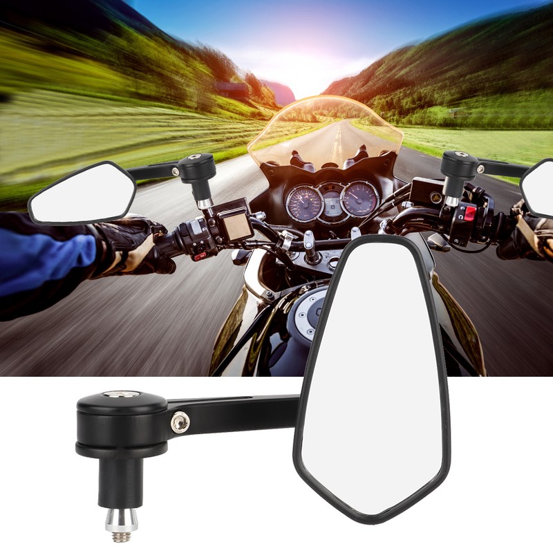 2Pcs Motorcycle Modified Rearview Mirror Reflective Rear View Side Mirrors