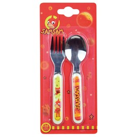 FUN HOUSE Samsam 5827 005827 Children's Cutlery Set Consisting of Spoon and Fork