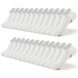 Honeysea White Ankle Socks Women - Ankle Socks White Ankle Socks Hiking Socks Running Socks Women Walking Socks Women Ankle Socks 4-7 Cycling Socks White No Show Socks for Women Fashion