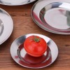 Menax - Set of 12 Snack Plates in Stainless Steel