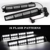 32LED Emergency Hazard Warning Strobe Beacon Windshield Dash Lamp New