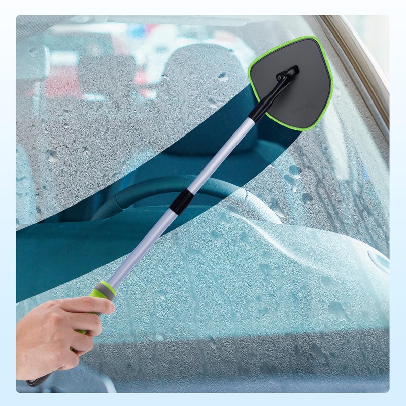 XINDELL Windshield Cleaner Tool – 360° Rotating Head with Extendable