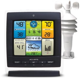 AcuRite Notos (3-in-1) Weather Station for Indoor/Outdoor Temperature, Humidi...