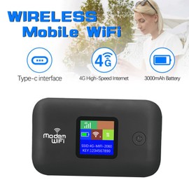 4G LTE Mobile Hotspot, Pocket WiFi Hotspot for Travel, Support Up 10 Users, USB C Charging, SIM Card Router, B1 B3 B7 B20 B28 TDD B38 B40 B41, Secure Wireless Network Anywhere