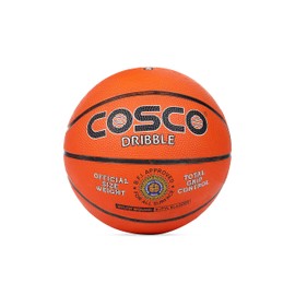 Cosco BFI Approved Dribble Basketballs for All Surface | Color: Orange | Size: 6 | Performance Rubber | Winding: Nylon Winding | Water Resistant | Ideal for Unisex | Suitable for: Training/Match