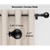 Curtain Rods 211 Inch for Window 200 Inch, Adjustable Length