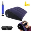 BITEFU 4 Piece Inflatable Pillow Set, Blue Wedge Pillow Bed,