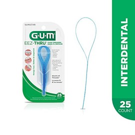 Gum EEZ-Thru - Hilo dental, Multicolor, 1 paquete