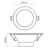 Rolux Solo LED Recessed Spotlight 230 V 68 mm -