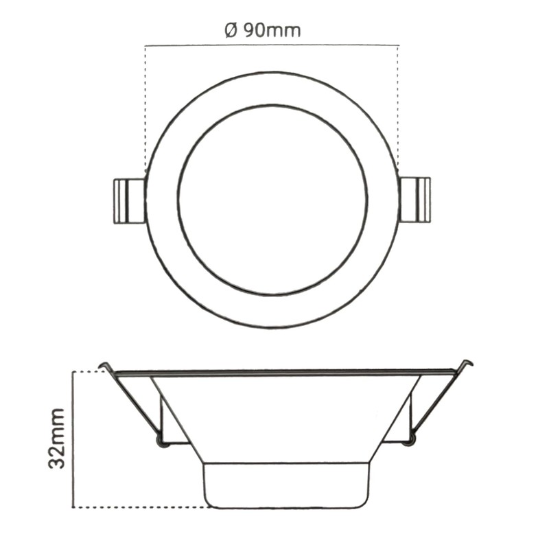 Rolux Solo LED Recessed Spotlight 230 V 68 mm -