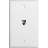 Morris 80011 Single RJ11 4 Conductor Phone Jack Wall Plate,