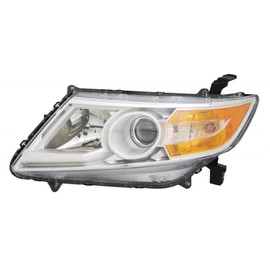 CarLights360: For Honda Odyssey Headlight Assembly 2011 2012 2013 Driver Side | w/Bulbs | CAPA Certified | HO2502142