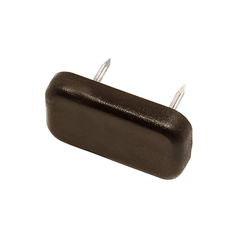 Adsamm 32 x Plastic Gliders with 2 Nails / Brown