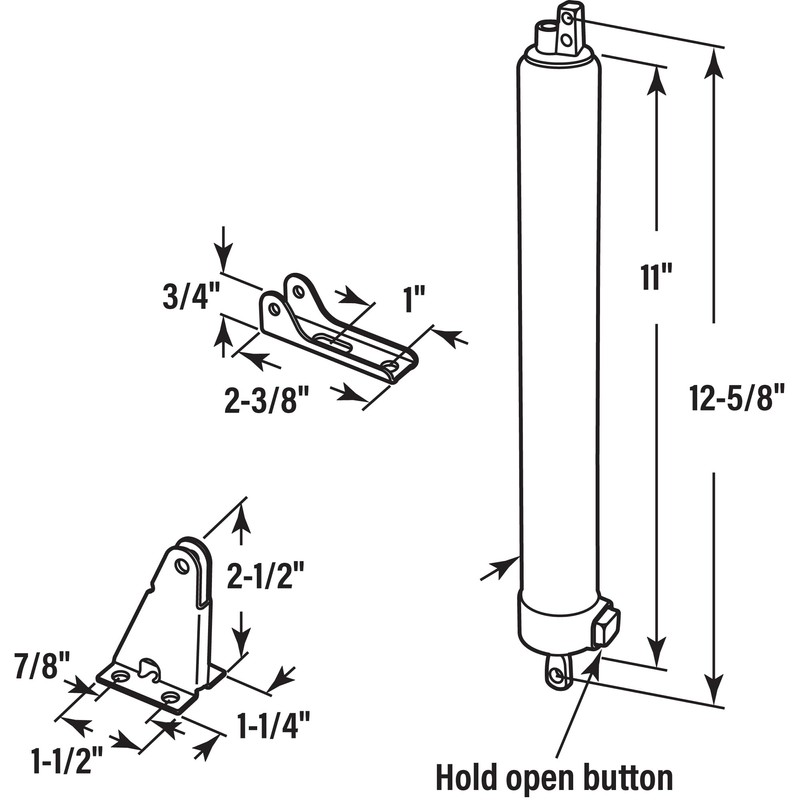 PRIME-LINE Prime-Line K 55038 Storm and Screen Door Closer Standard