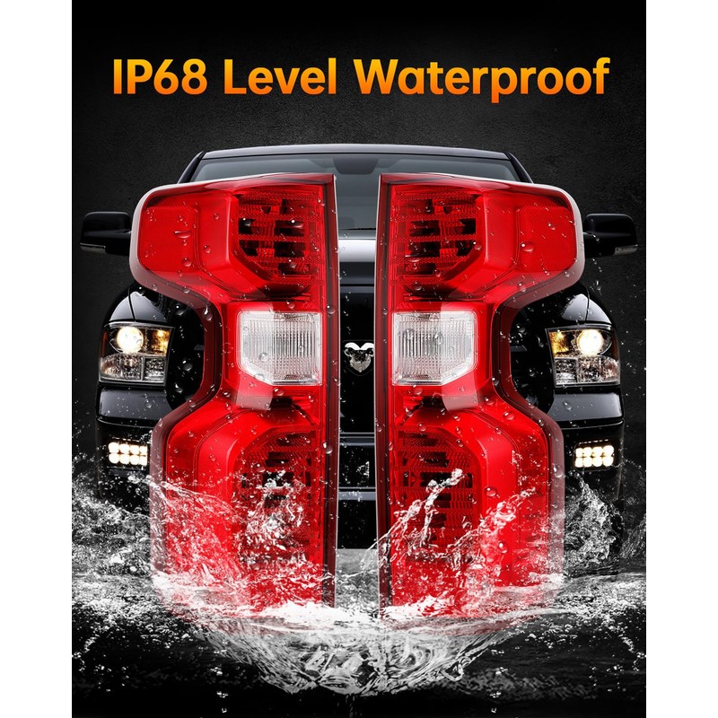 OKLPF Rear Brake Tail Lights Compatible With 2019 2020 2021