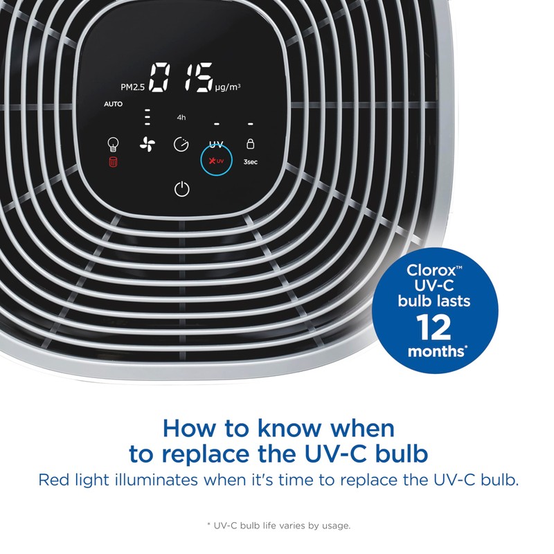 Genuine UV-C Replacement Bulb for Clorox ULTRA Air Purifier